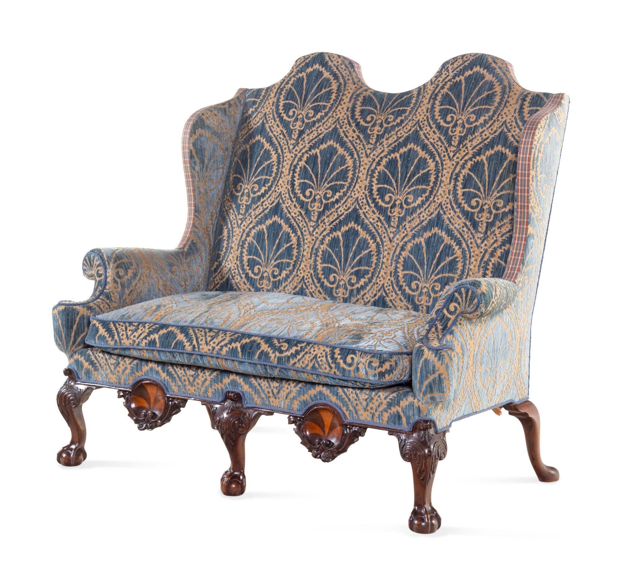 A George II Style Walnut Settee