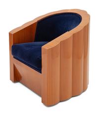 An Art Deco Style Mahogany Club Chair