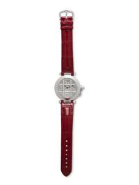 CARTIER, 18K WHITE GOLD AND DIAMOND 'PASHA DE CARTIER' WATCH