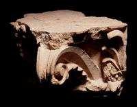 A Tarantine Limestone Column Capital and Base Pilaster