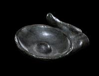 A Greek Bronze Hand of a Satyr Holding a Phiale