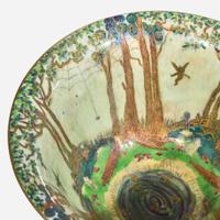 A Wedgwood Fairyland Lustre Antique Center Bowl UK, circa 1925