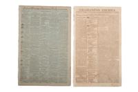 [SLAVERY & ABOLITION]. A group of 12 pre-Civil War newspapers with advertisements for for self-emancipated freedom seekers, comprising:
