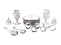 A Group of Twenty-Two Silver Table Articles