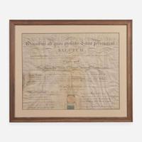 [Declaration of Independence] [Pennsylvania] Rush, Benjamin Partially-Printed Document, signed