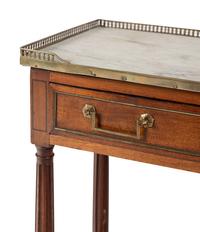 A Directoire Style Mahogany Marble-Top Console Desserte
