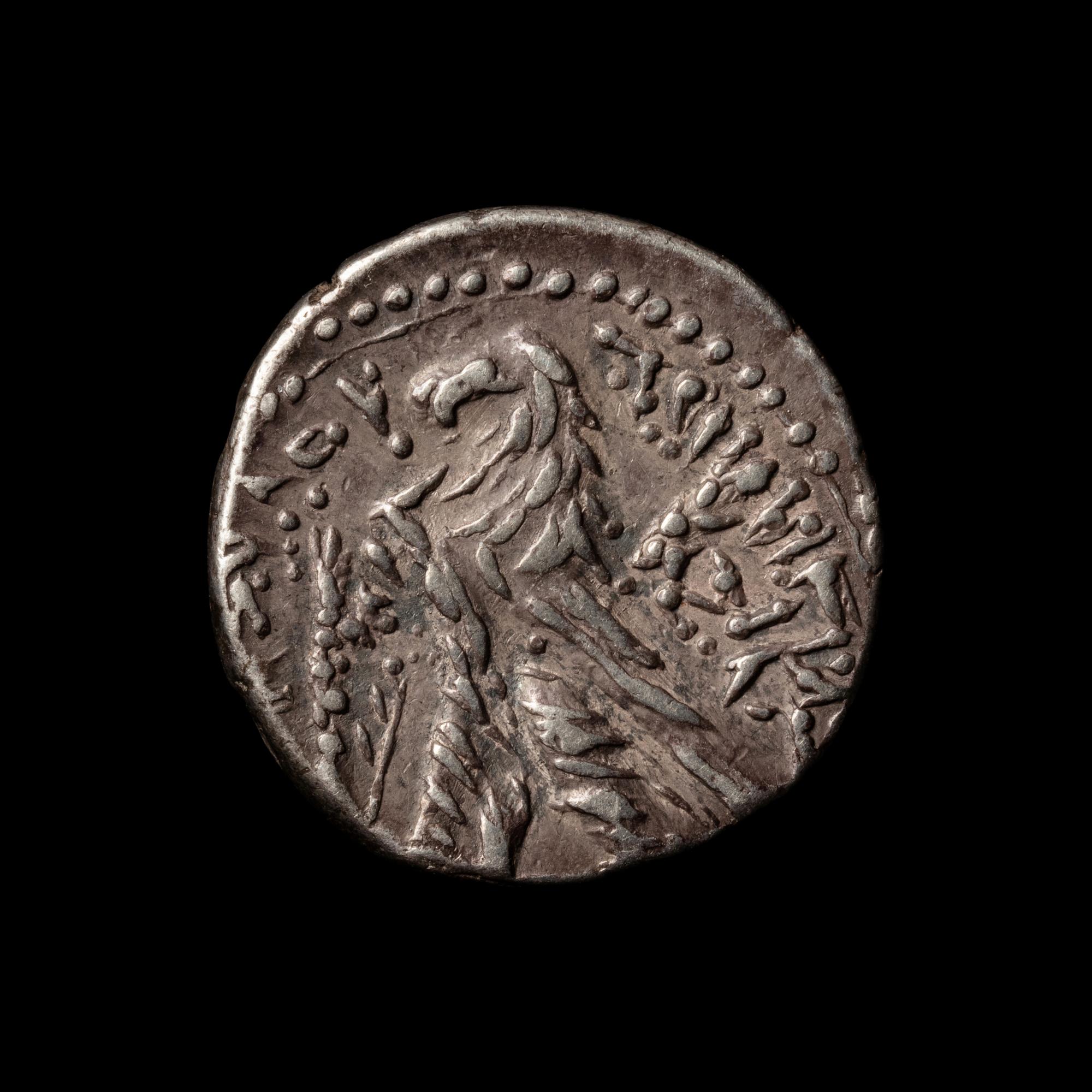 [ANCIENTS] JUDEA. Jerusalem. Herod the Great (c. 1 AD). Ar Half-Shekel: Tyre Type (7.1 g, 20mm).