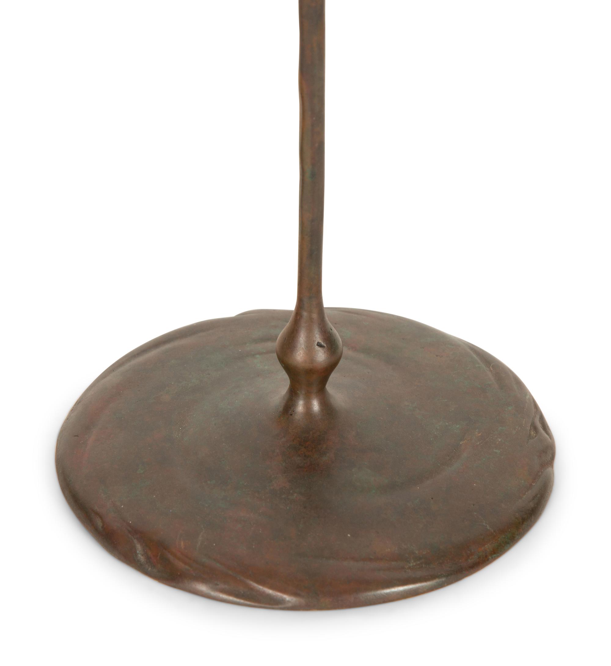 A Pair of Tiffany Studios Candlesticks