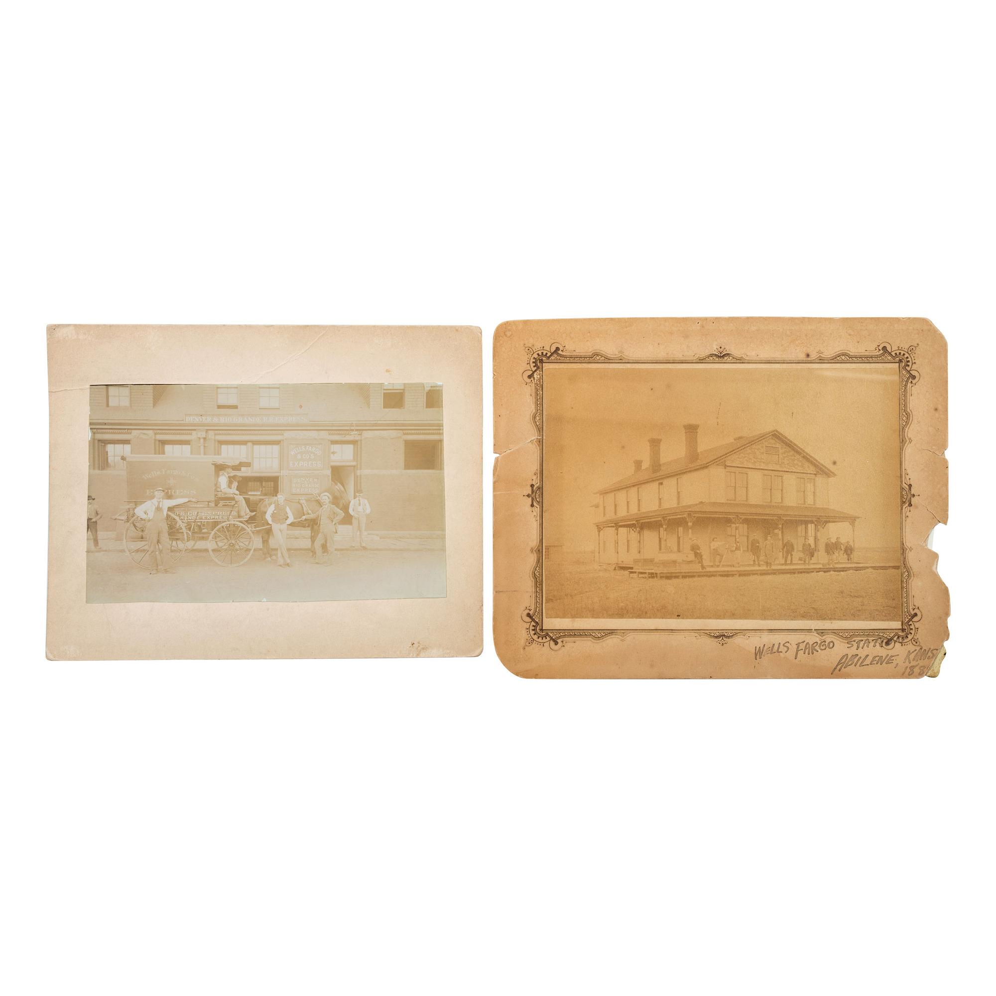 [TRANSPORTATION]. Wells Fargo Station Abilene, Kansas 188[?]. Abilene, KS: N.p., 188?