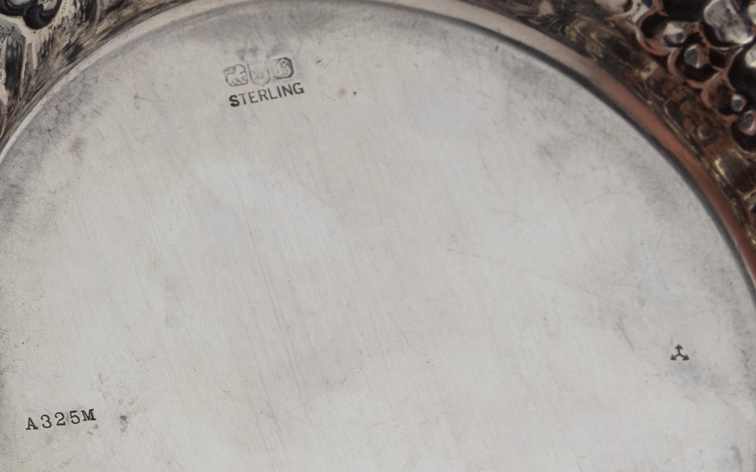 An American Silver Wine Coaster