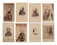 [CIVIL WAR] Civil War CDV collection likely assembled by a soldier, incl. generals, signed portraits, and a view of "The Castle" in Vicksburg, MS.
