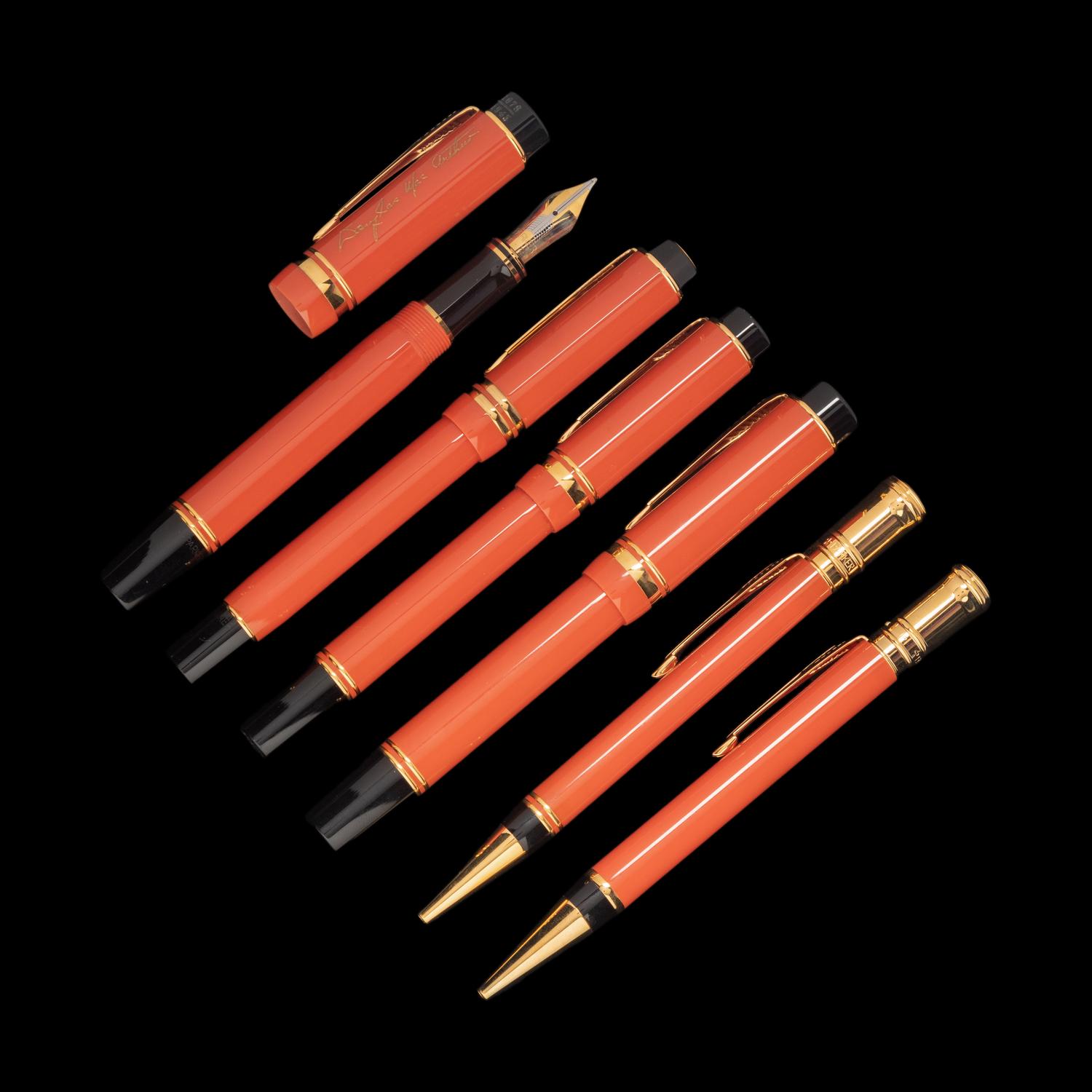A Collection of Six Parker Writing Instruments