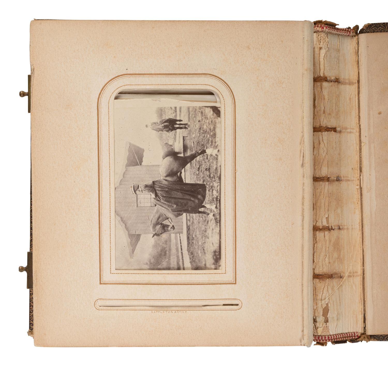 [CIVIL WAR]. A trio of CDV albums identified to the Heath, Higginson, and Shaw families of Massachusetts, highlighted by cartes de visite of Col. Robert Gould Shaw, 54th Massachusetts African American Infantry, his sisters, and other officers.