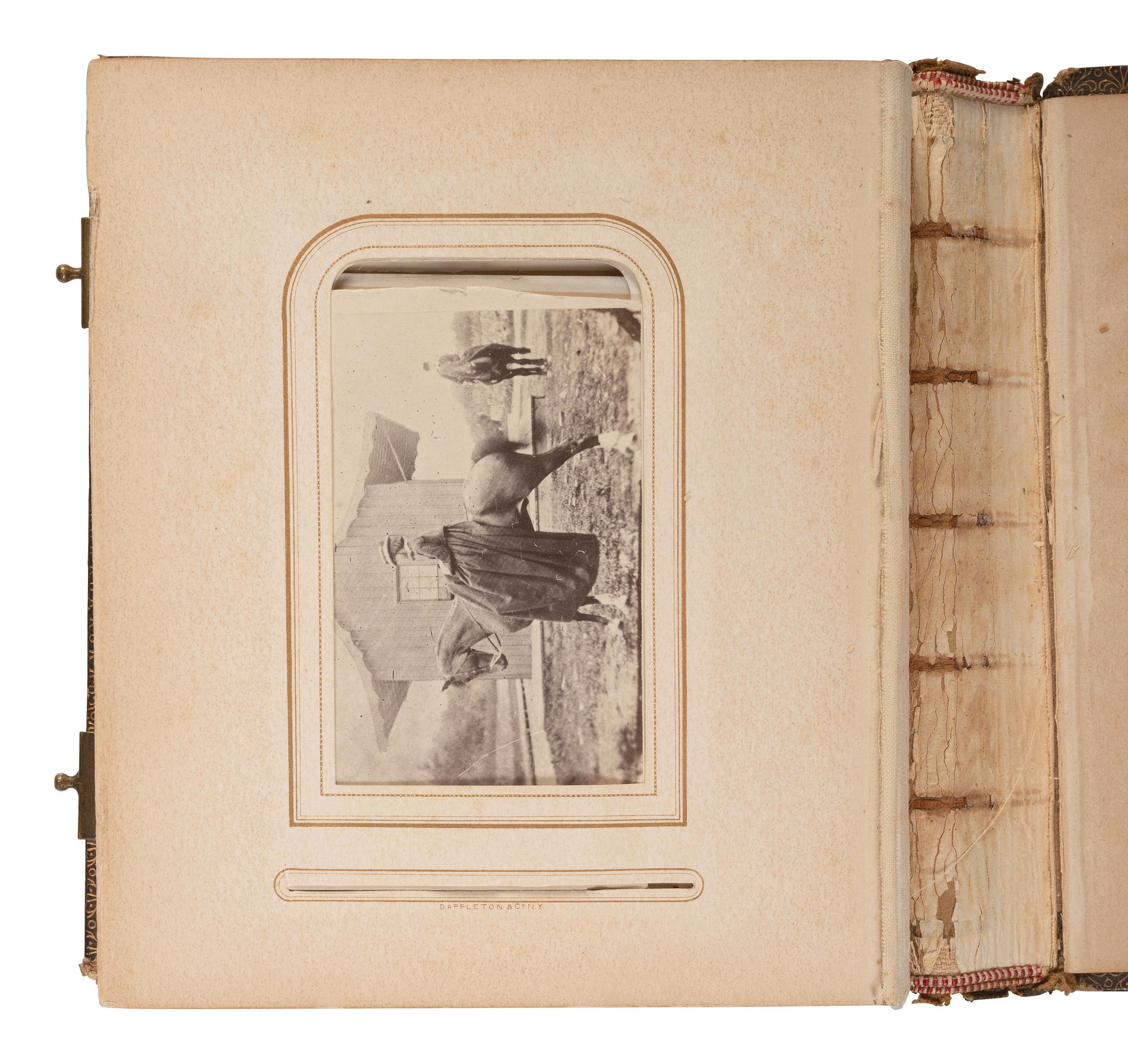 [CIVIL WAR]. A trio of CDV albums identified to the Heath, Higginson, and Shaw families of Massachusetts, highlighted by cartes de visite of Col. Robert Gould Shaw, 54th Massachusetts African American Infantry, his sisters, and other officers.