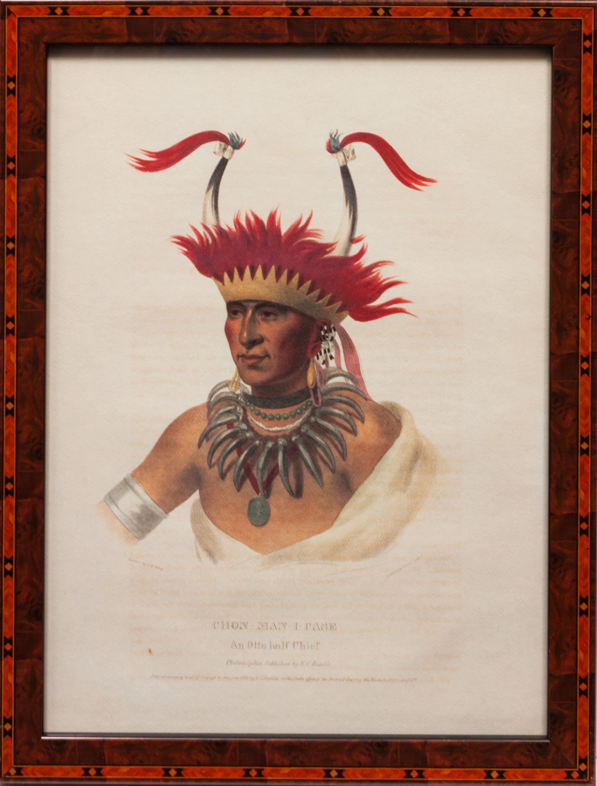 Nine Portraits, from Indian Tribes of North America , 1836-1838