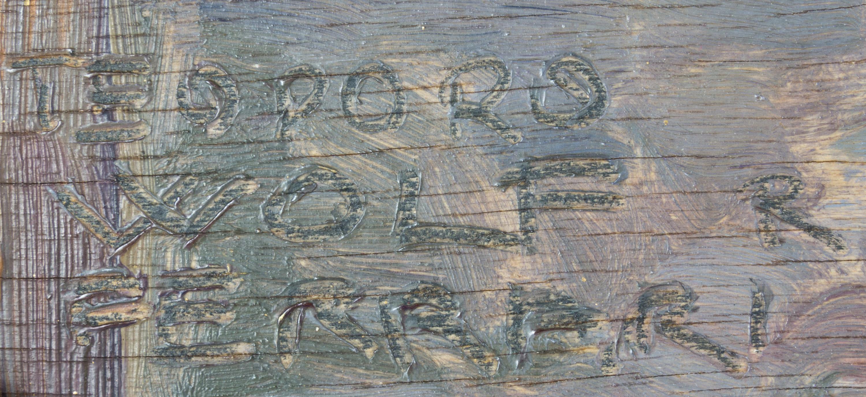 Teodoro Wolf Ferrari, (Italian, 1878-1945), Italian Canal and Villagers