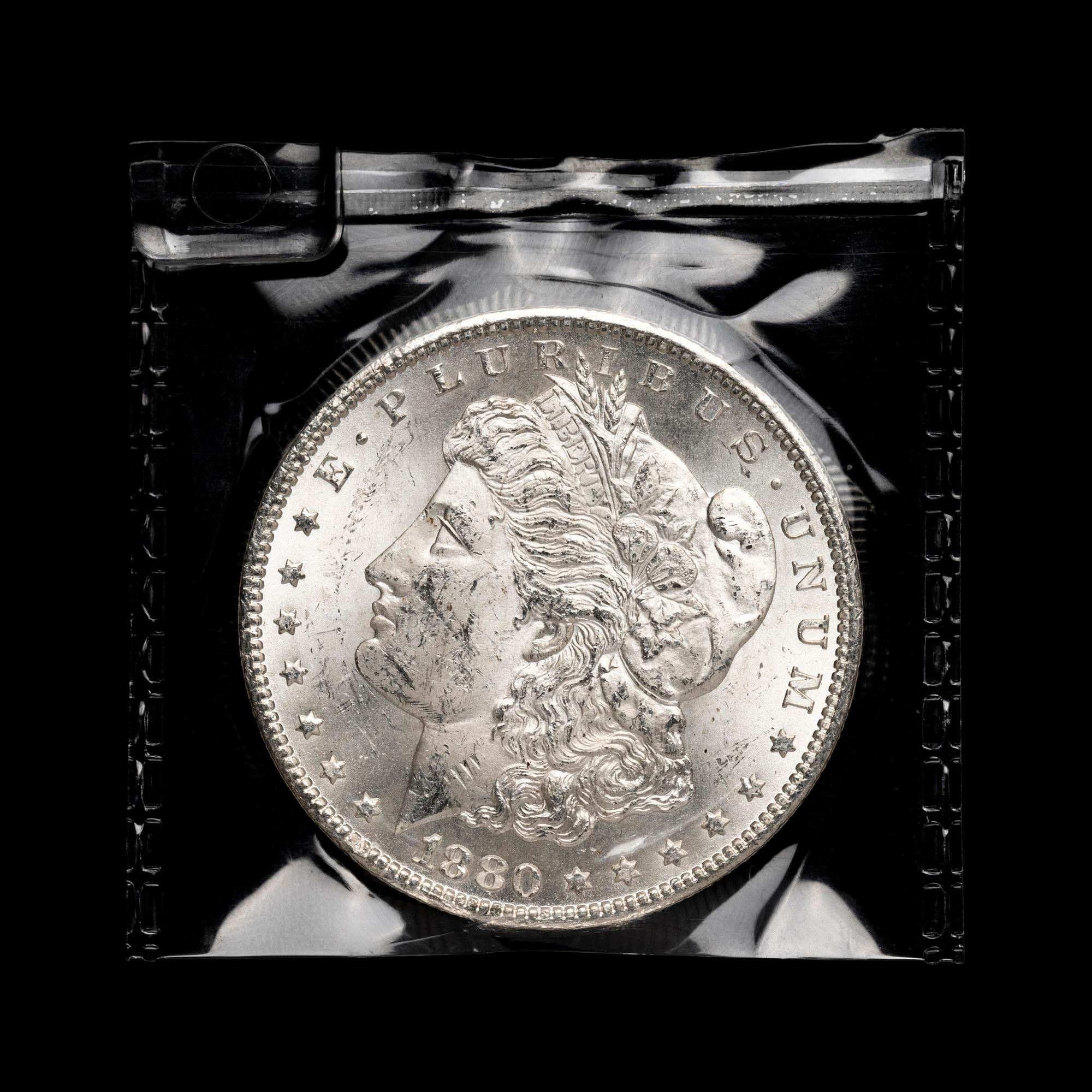 An 1880-CC Morgan $1 Coin
