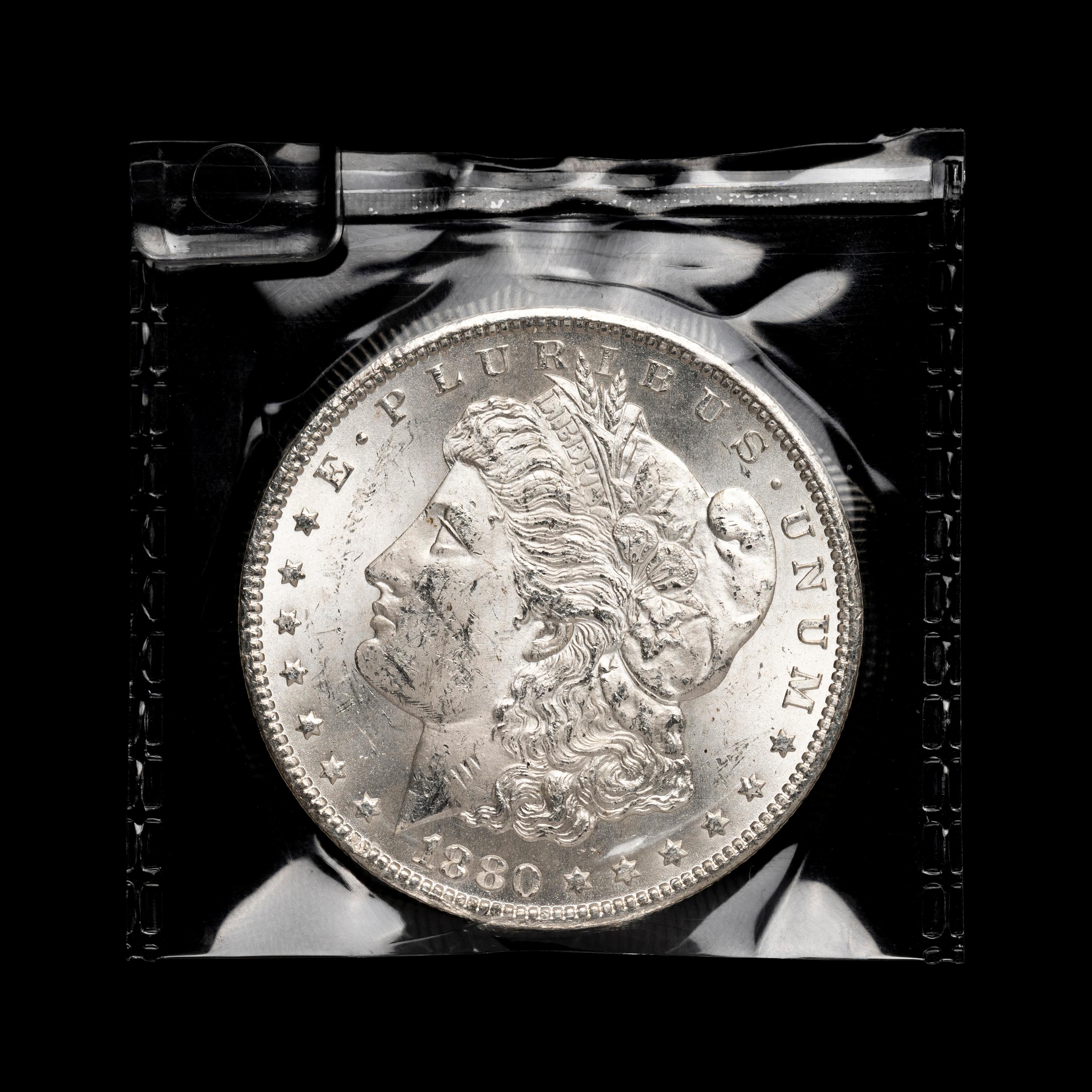 An 1880-CC Morgan $1 Coin