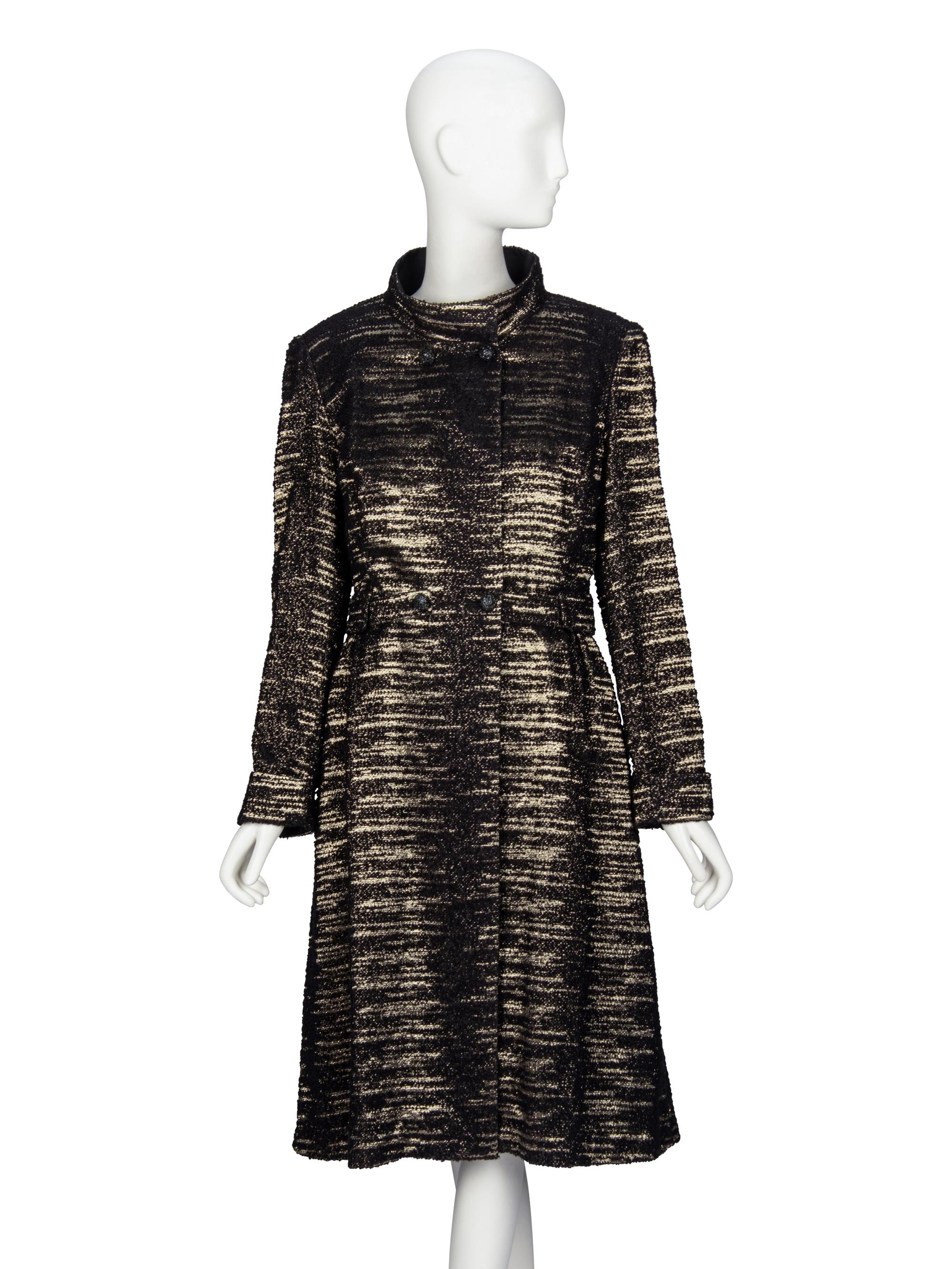 Carolina Herrera, Lamé Tweed Dress Ensemble