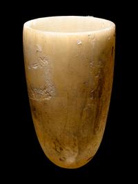 An Egyptian Alabaster Lidded Jar