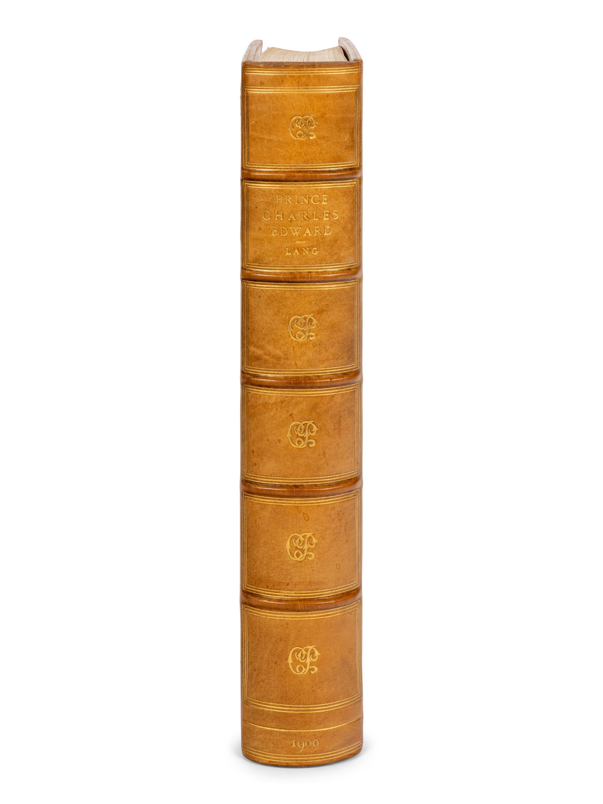 [PRINCE CHARLES EDWARD] -- LANG, Andrew. Prince Charles Edward . London, Paris, New York & Edinburgh: Boupil & Co., 1900.