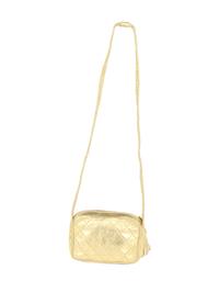 Chanel Small Quilted Gold Leather Camera Bag