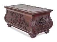 A Japanese Export Hardwood Chest