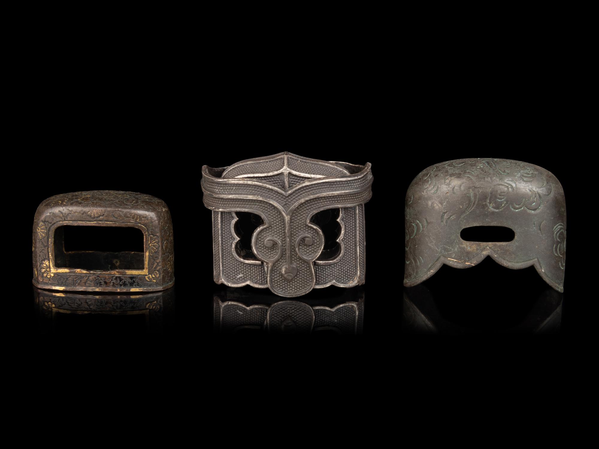 Two Bronze Kojiro and A Kashira