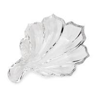 A Group of Eight Baccarat Leaf Form Nut Dishes