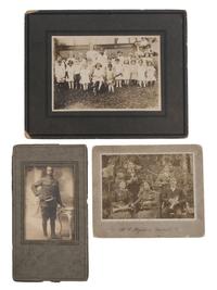 [EARLY PHOTOGRAPHY - PORTRAITURE]. A group of 7 photographs featuring African American subjects, including: