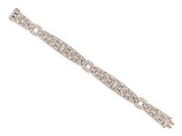 ART DECO, PLATINUM AND DIAMOND BRACELET