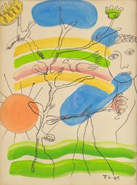 Fernand Léger (French, 1881-1955) — Après Le Déluge (Frontispiece for 'Les Illuminations' by Arthur Rimbaud) , 1949