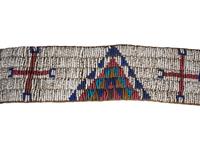 Sioux Beaded Hide Legging Strip and Southern Plains Doll