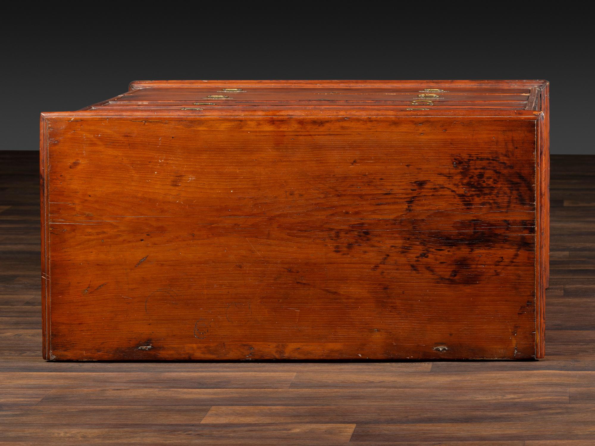 A William and Mary Pine Two-Drawer Blanket Chest