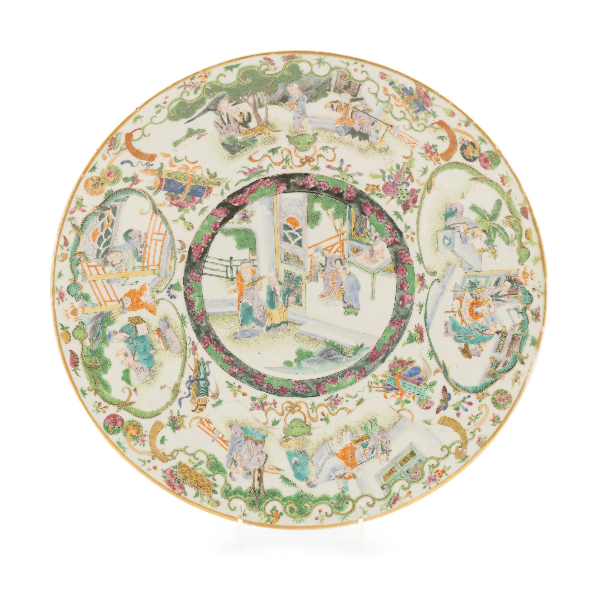 A Chinese Export Famille Rose Porcelain Charger