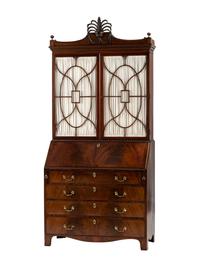 A George III Mahogany Secretary Bookcase