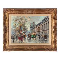 Antoine Blanchard (French, 1910-1988) — Quai du Louvre , c. 1960