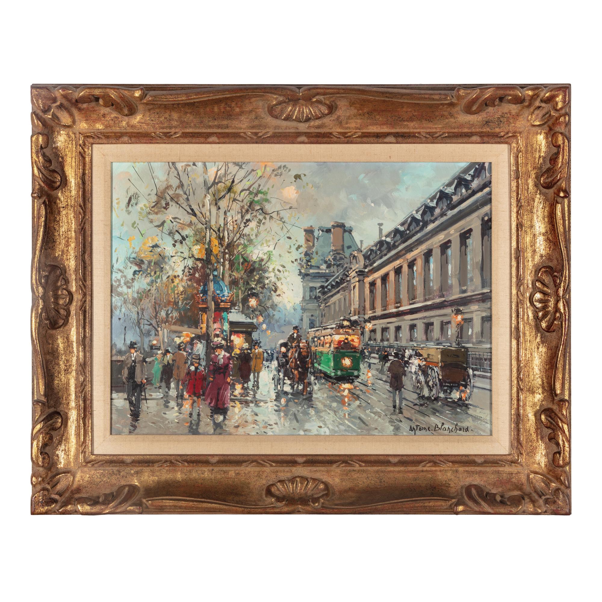 Antoine Blanchard (French, 1910-1988) — Quai du Louvre , c. 1960