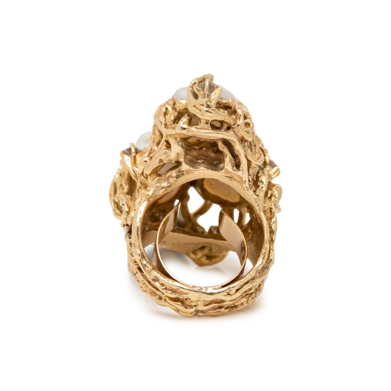COLLECTION OF CULTURED PEARL AND YELLOW GOLD JEWELRY