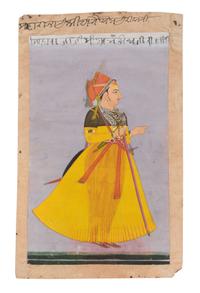 An Indian Miniature Painting 12 x 7 1/2 inches (image). — 18TH/19TH CENTURY