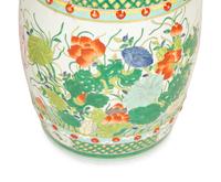 A Pair of Chinese Export Porcelain Garden Seats