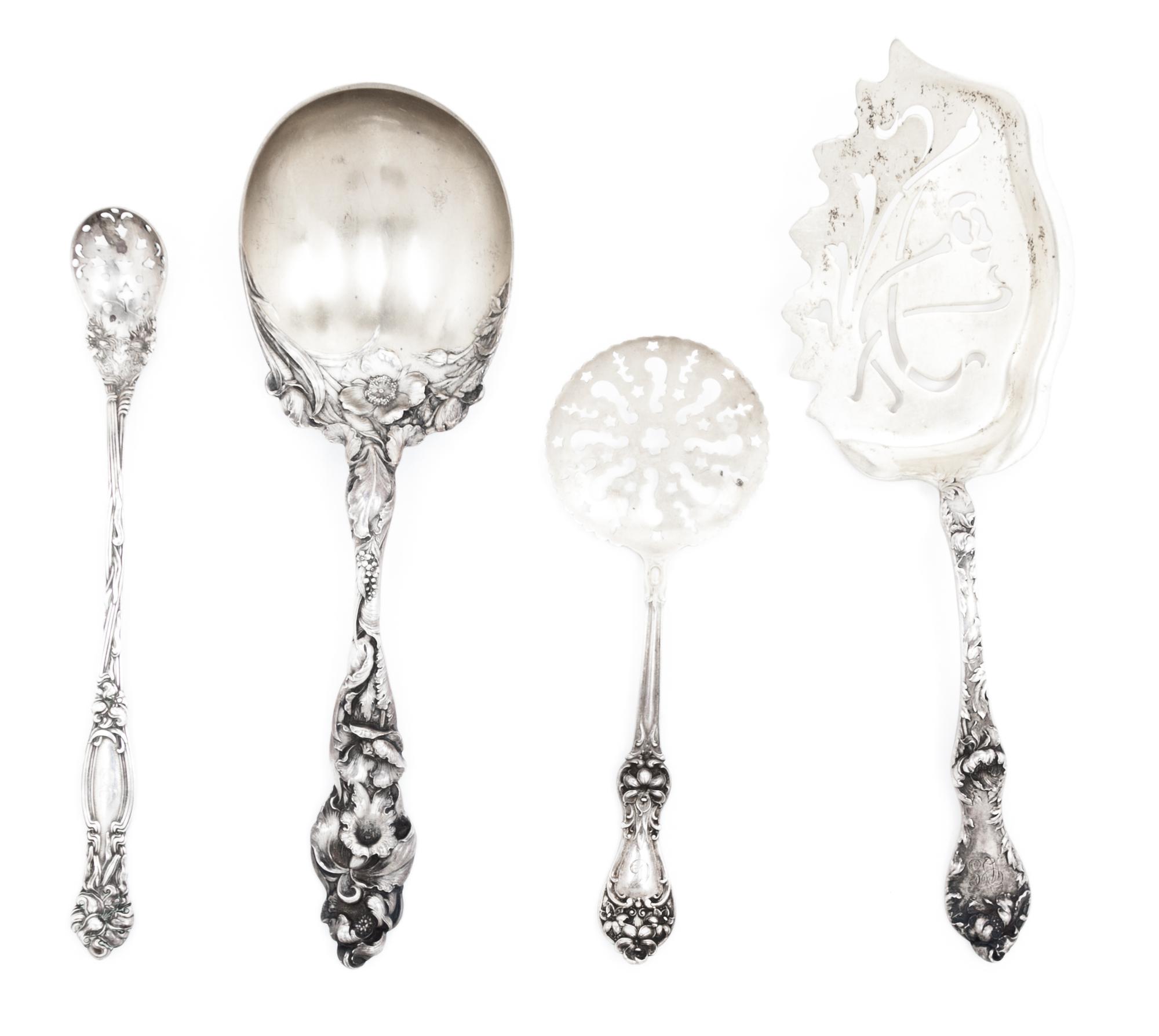 Four Silver Serving Articles, ,