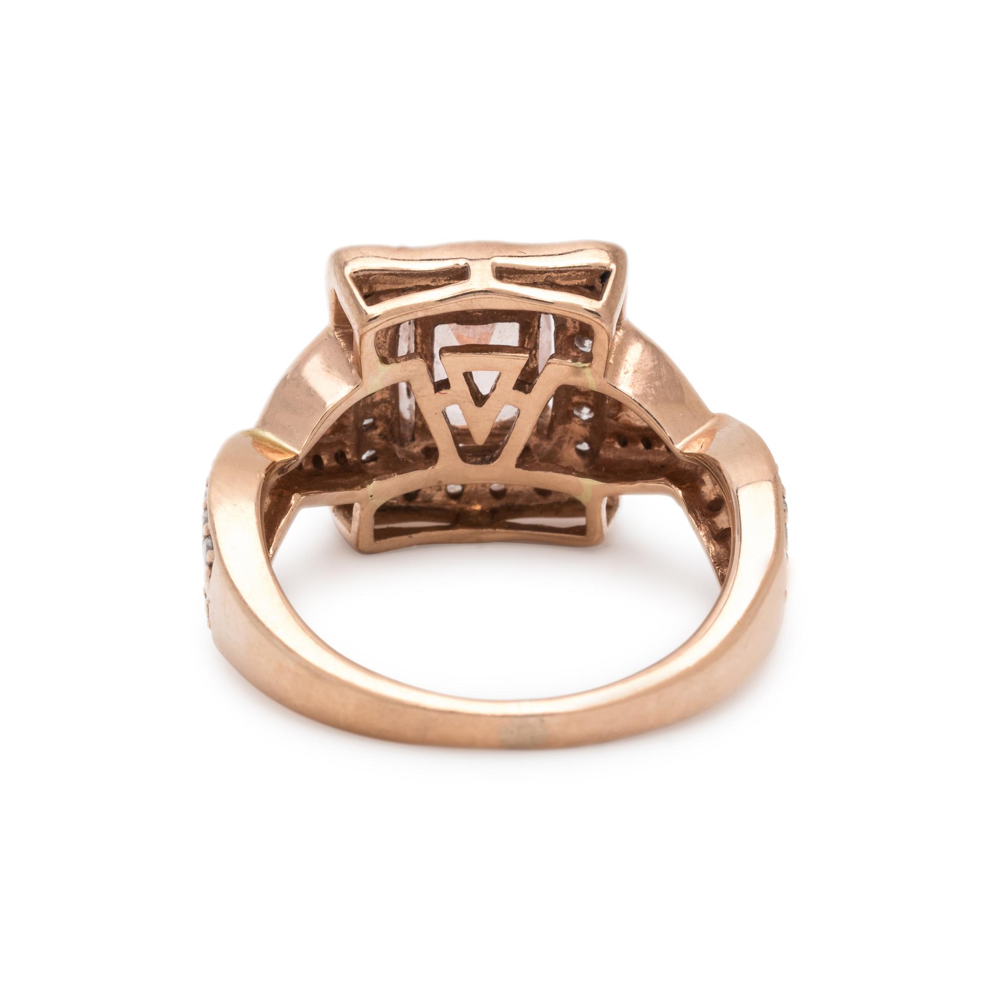 LEVIAN, MORGANITE AND DIAMOND RING