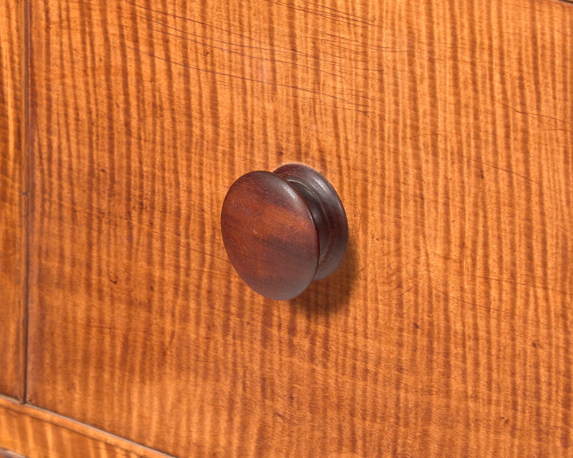 A Federal Tiger Maple Chest Of Drawers