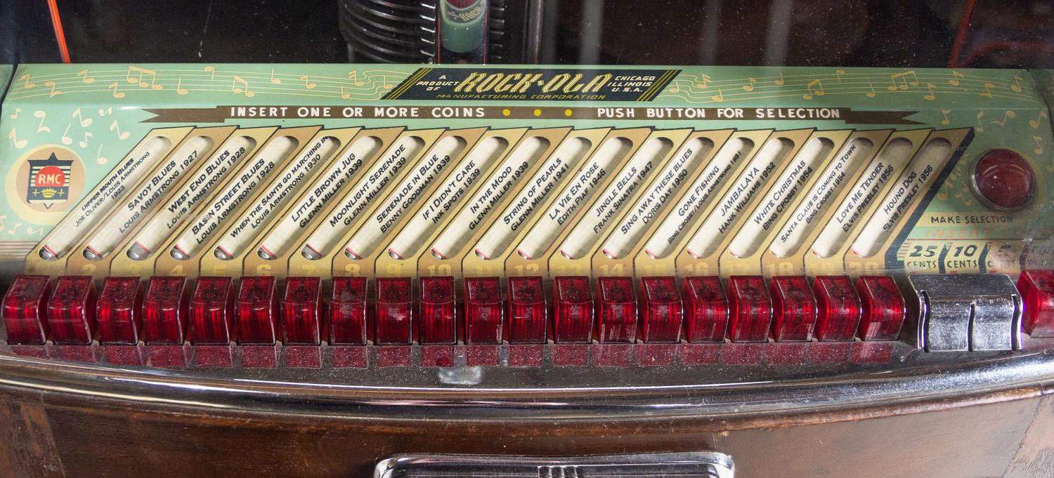 A 1940s Rock-Ola Model F Juke Box, in Working Condition