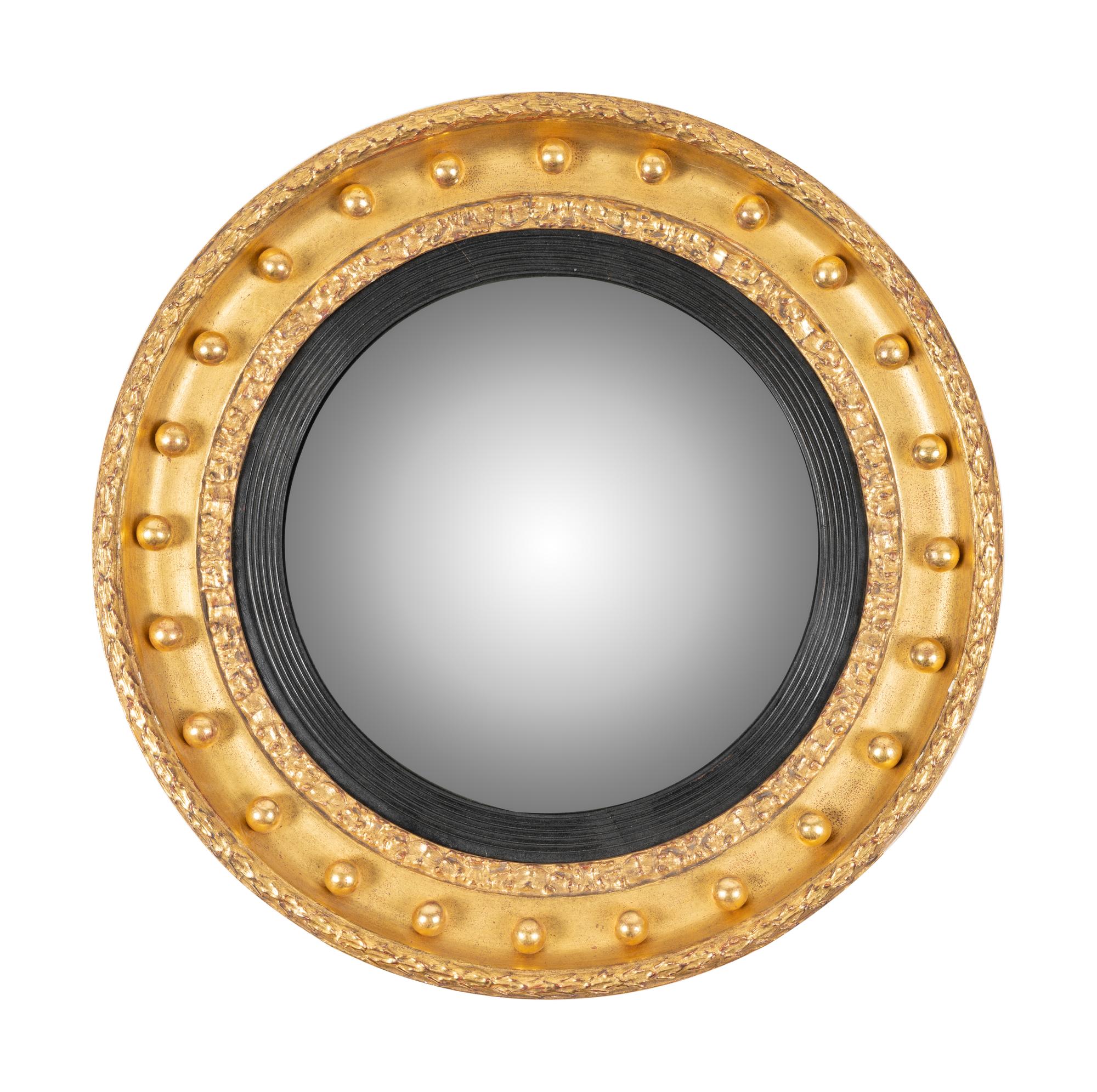 A Federal Style Bull's Eye Mirror