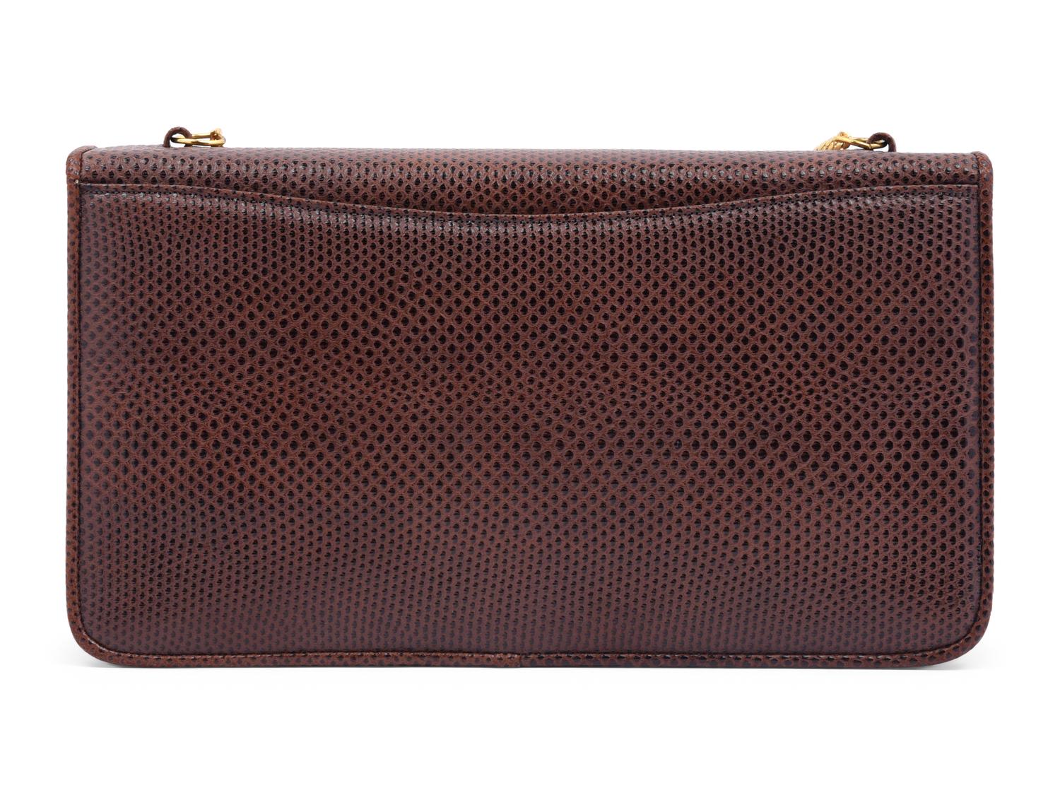 Judith Leiber Lizard Skin Wallet Shoulder Bag