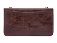 Judith Leiber Lizard Skin Wallet Shoulder Bag