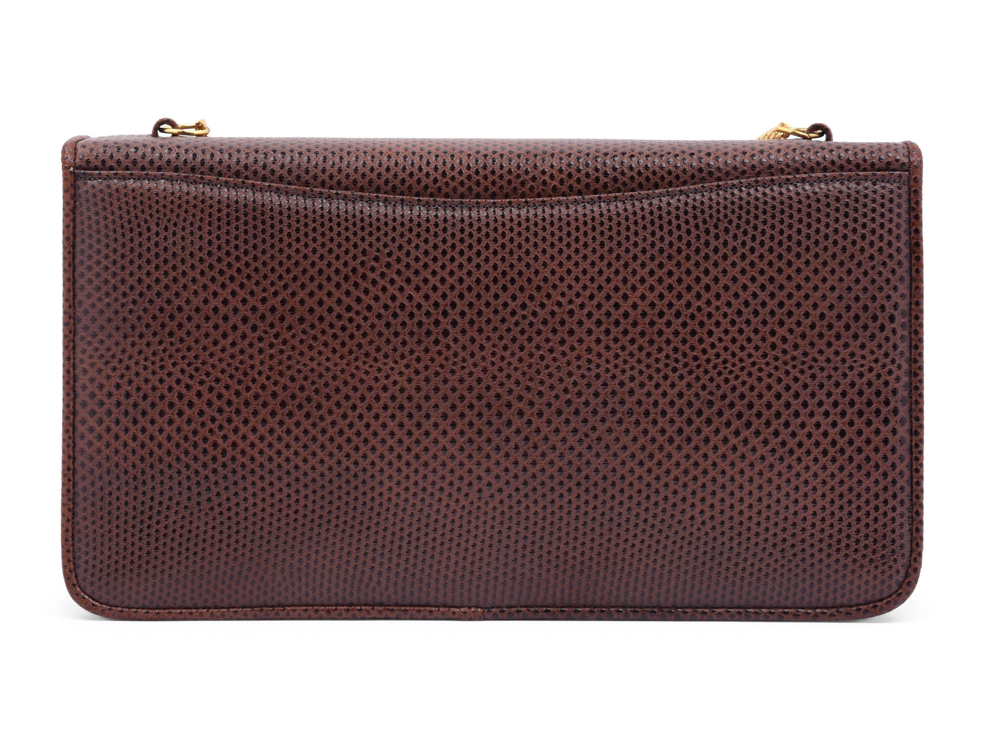 Judith Leiber Lizard Skin Wallet Shoulder Bag