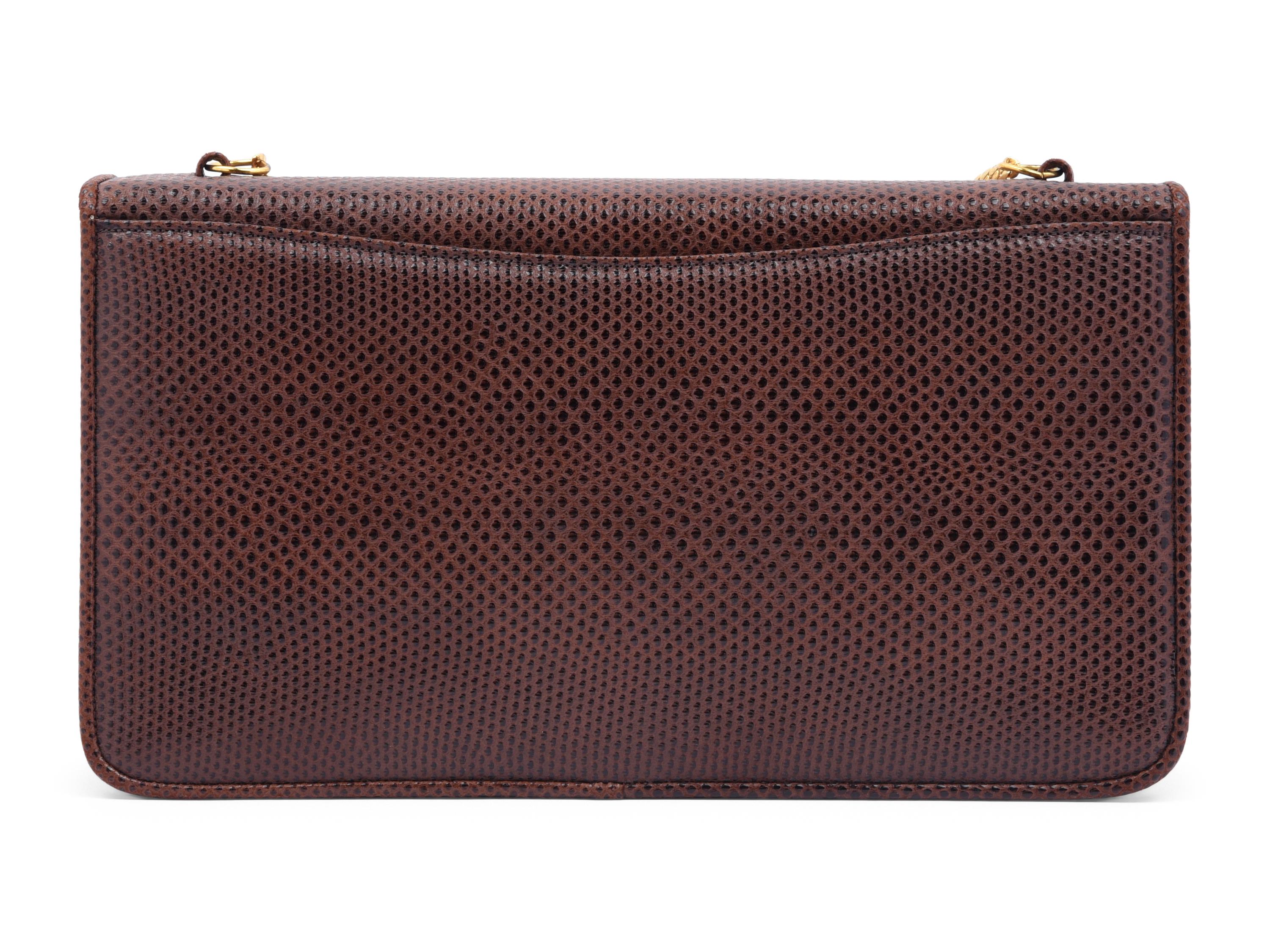 Judith Leiber Lizard Skin Wallet Shoulder Bag